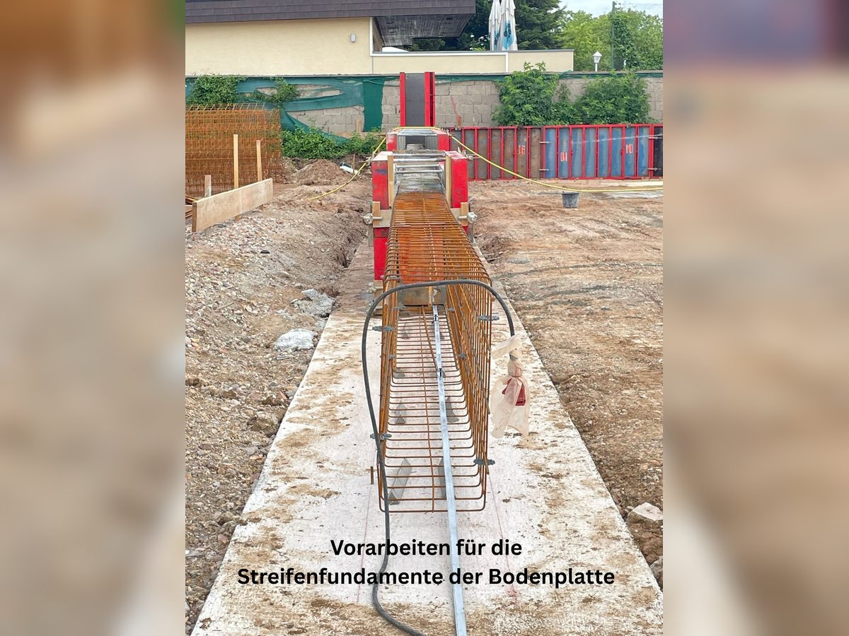 Vorbereitung der Streifenfundamente